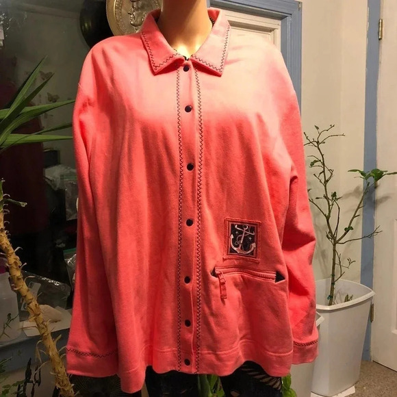Onque Women Shirt/Jacket Size 2X - Picture 1 of 11